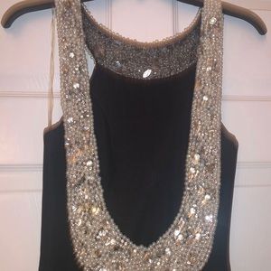 Black Beaded Gown